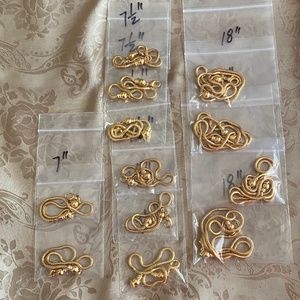 Gold Chains for Big Hole Bead Jewelry Making NWOT